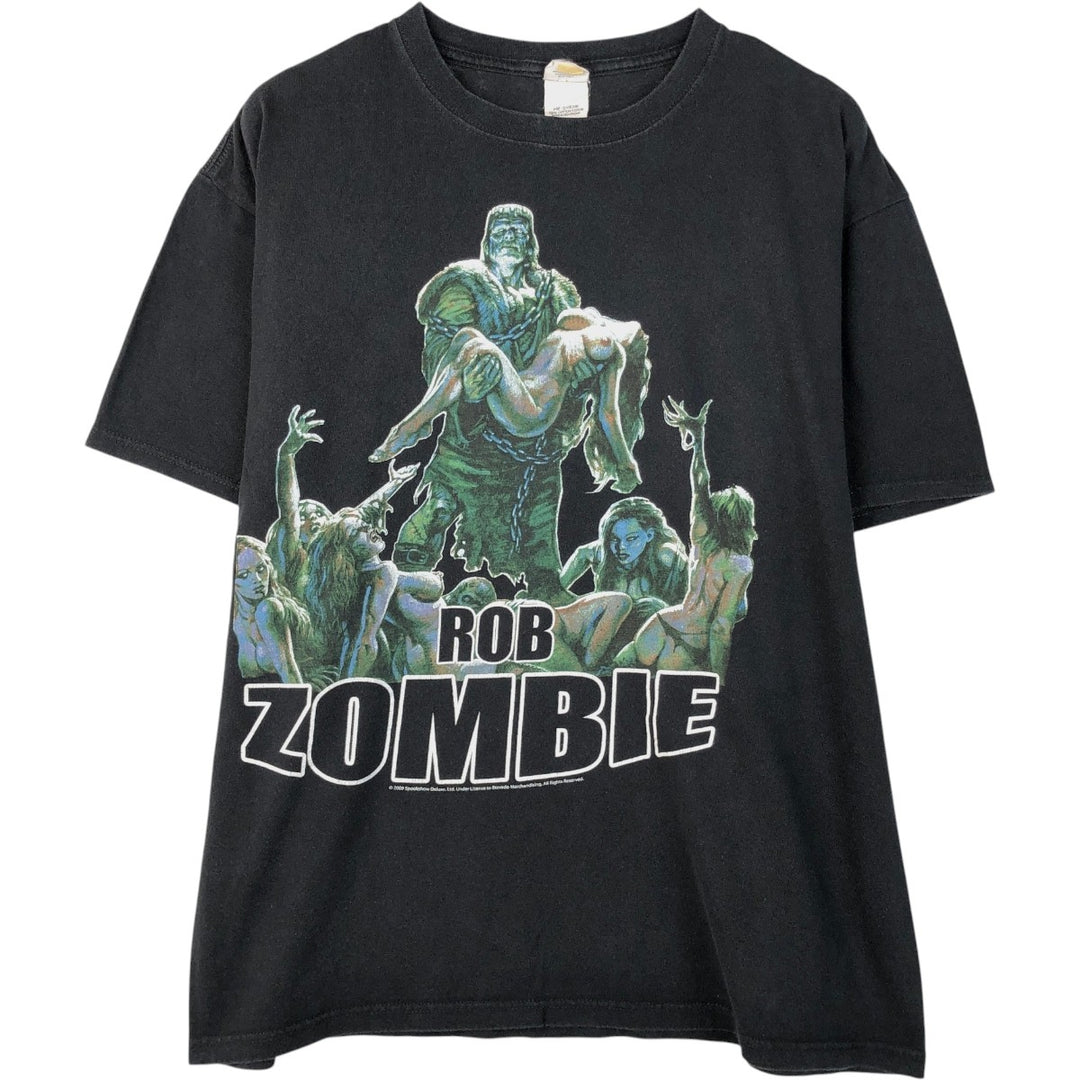 Anvil Rob Zombie Band T-Shirt (Men's XL equivalent) cotton black type Vintage Second Hand