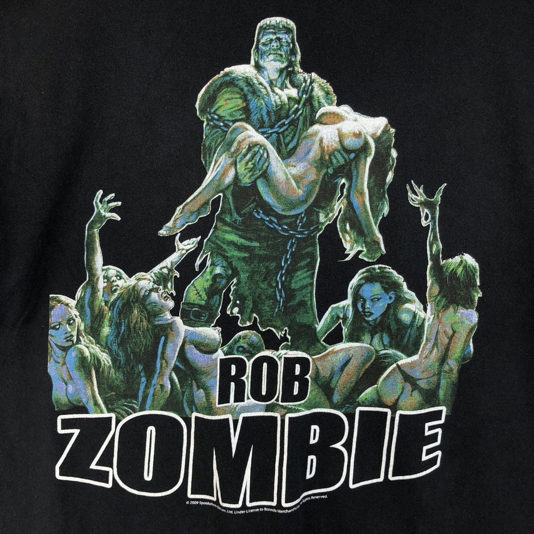 Anvil Rob Zombie Band T-Shirt (Men's XL equivalent) cotton black type Vintage Second Hand