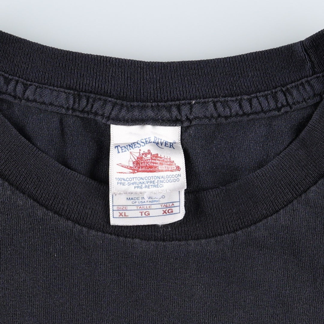Tennessee River Lynyrd Skynyrd band t-shirt, men's size XL equivalent. cotton black type Vintage Second Hand