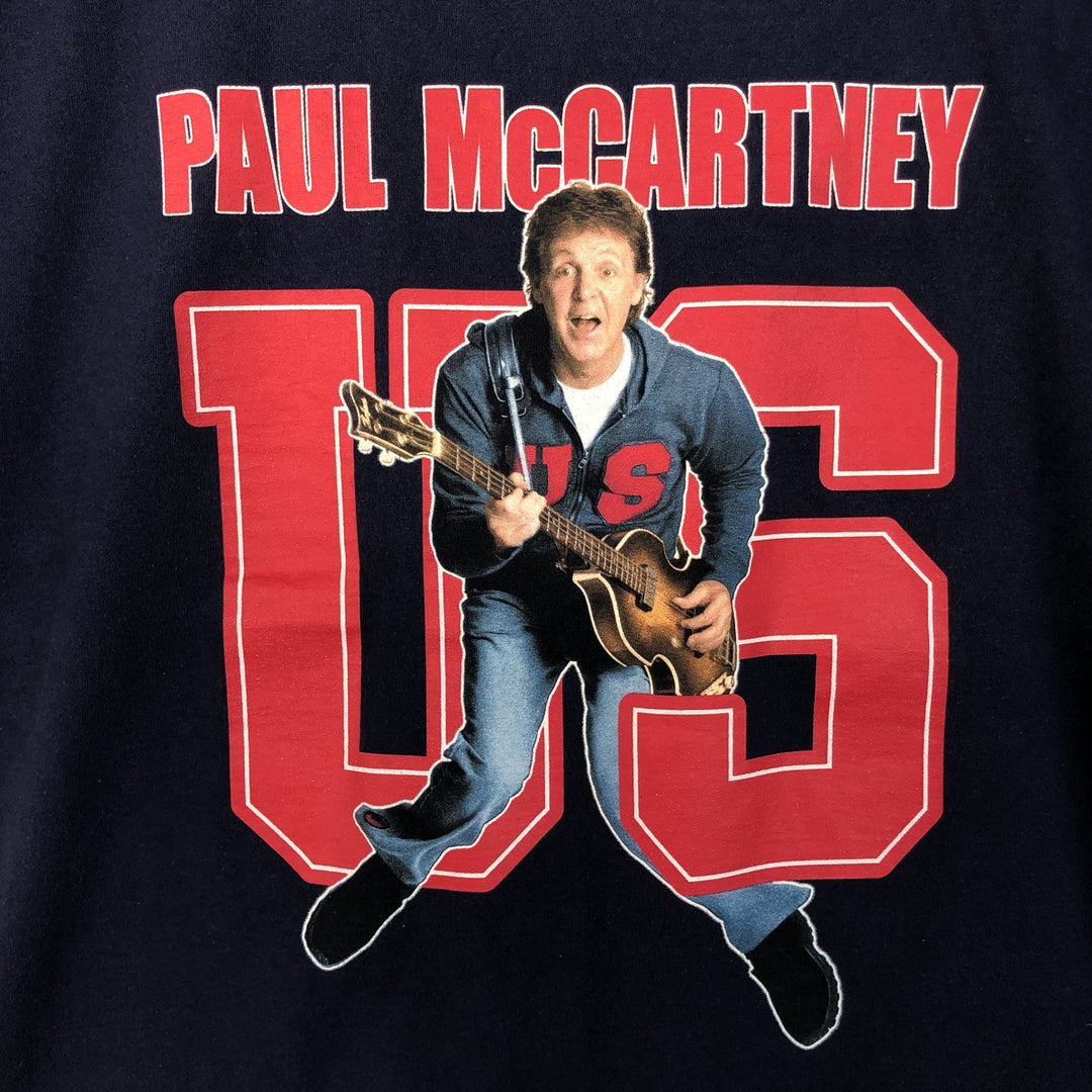 GIANT PAUL MCCARTNEY Paul McCartney Band T-shirt, Men's Size L (approx.) unclear navy blue type Vintage Second Hand