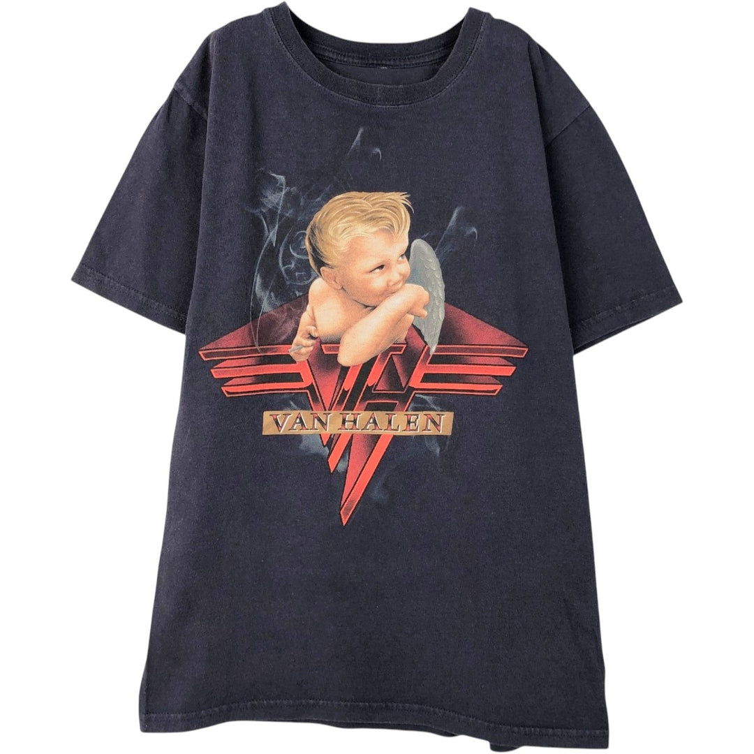 VAN HALEN Van Halen Band T-shirt Band T Men's S size unclear navy blue type Vintage Second Hand