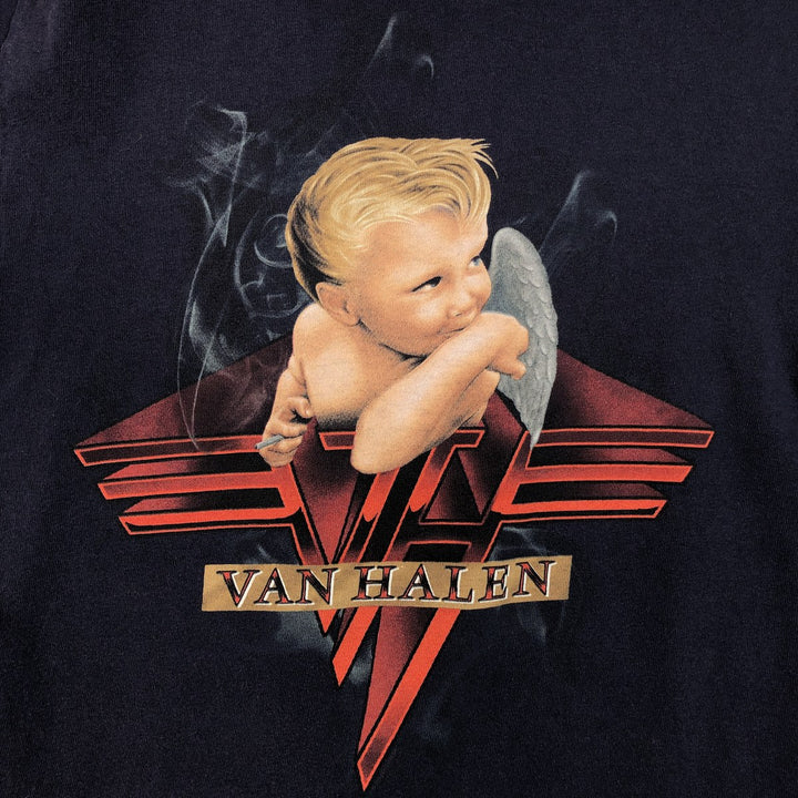 VAN HALEN Van Halen Band T-shirt Band T Men's S size unclear navy blue type Vintage Second Hand