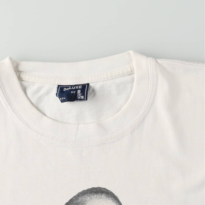 DELUXE THE NOTORIOUS BIG Rap T-Shirt (Men's XXL equivalent) unclear white type Vintage Second Hand