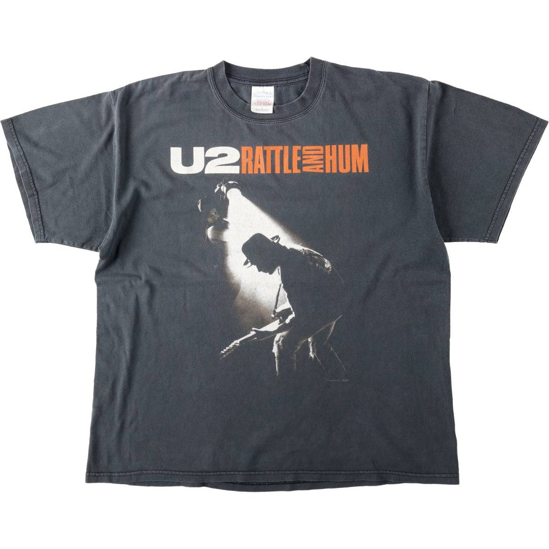 Gildan U2 Band T-Shirt, Men's Size XL (approx.) cotton black type Vintage Second Hand