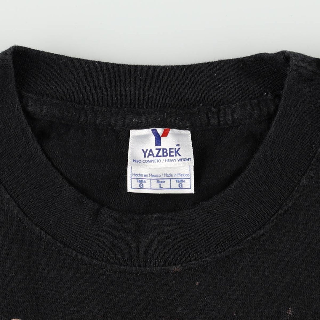 YAZBEK LED ZEPPELIN Band T-shirt (Men's size L) cotton black type Vintage Second Hand