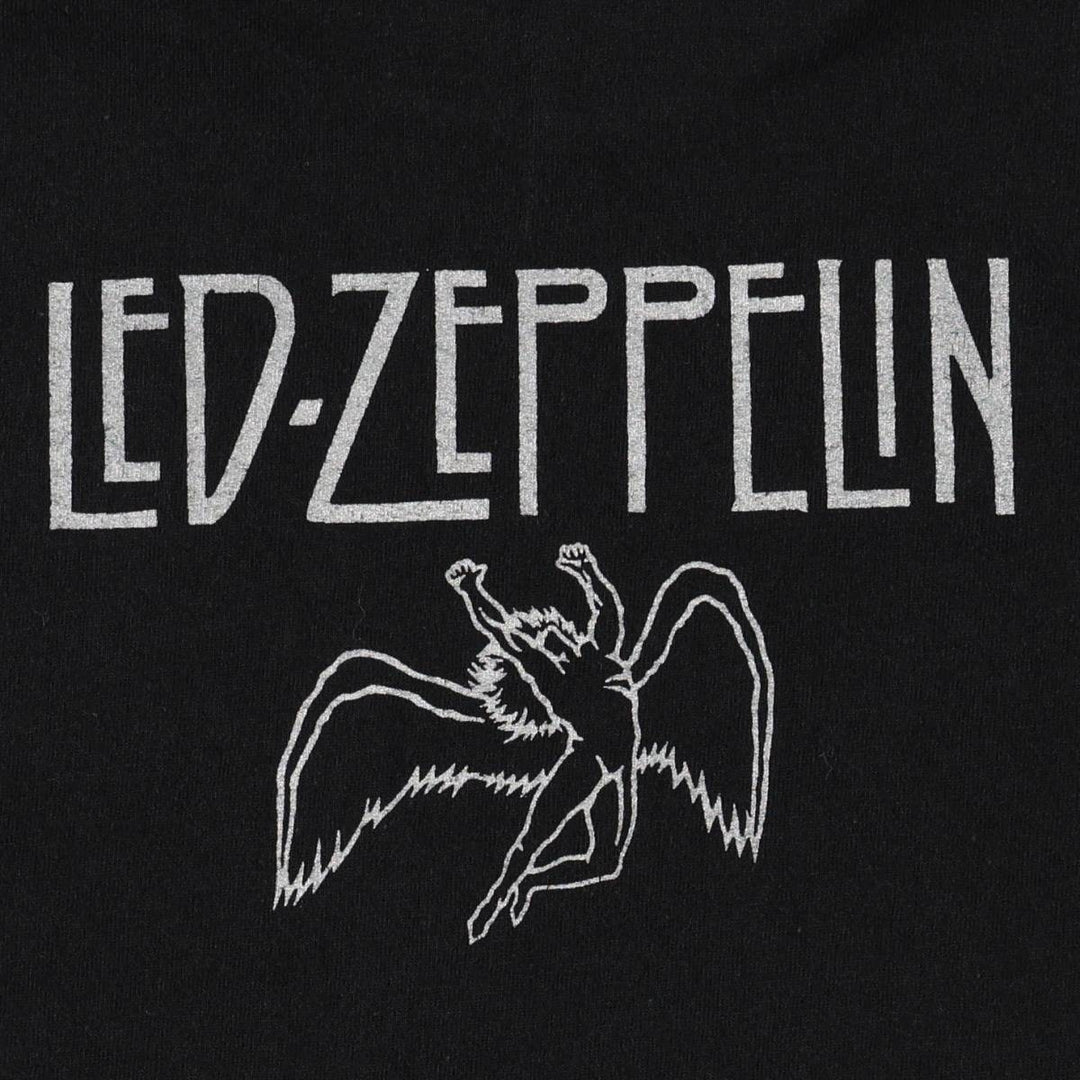 YAZBEK LED ZEPPELIN Band T-shirt (Men's size L) cotton black type Vintage Second Hand
