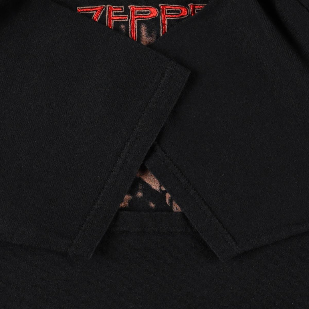 YAZBEK LED ZEPPELIN Band T-shirt (Men's size L) cotton black type Vintage Second Hand