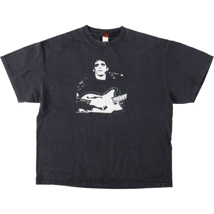 CINDER BLOCK LOU REED band t-shirt, men's size XL. cotton black type Vintage Second Hand