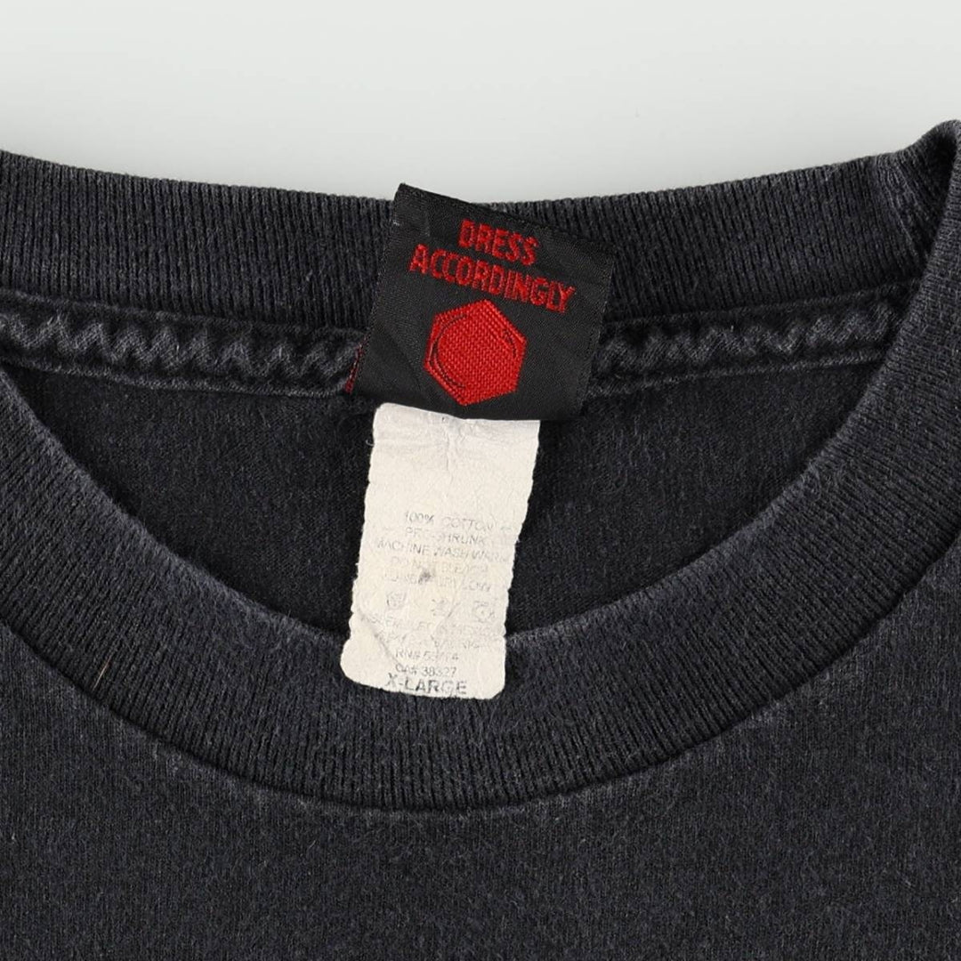 CINDER BLOCK LOU REED band t-shirt, men's size XL. cotton black type Vintage Second Hand