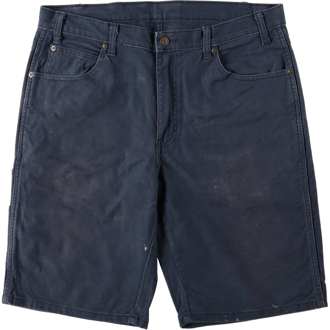Dickies Duck Fabric Work Shorts, Half Pants, Men's, W37 cotton navy blue type Vintage Second Hand