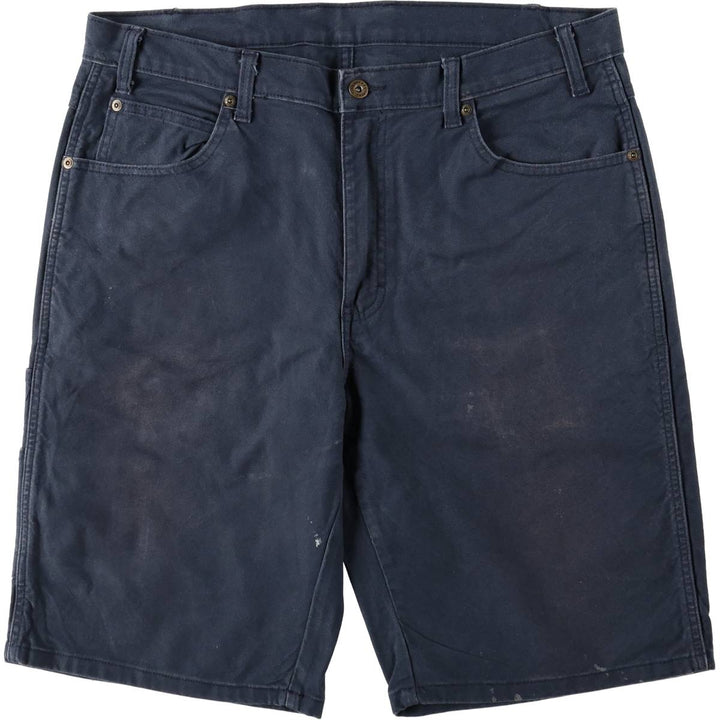 Dickies Duck Fabric Work Shorts, Half Pants, Men's, W37 cotton navy blue type Vintage Second Hand