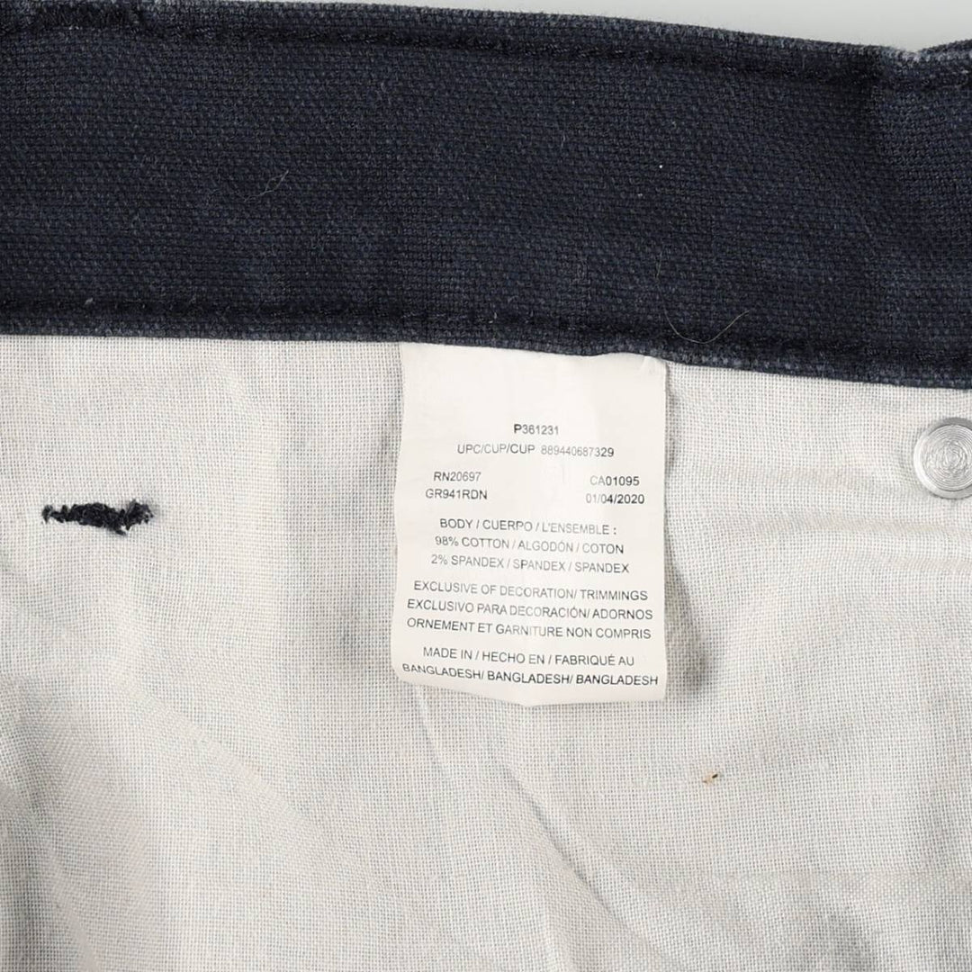 Dickies Duck Fabric Work Shorts, Half Pants, Men's, W37 cotton navy blue type Vintage Second Hand