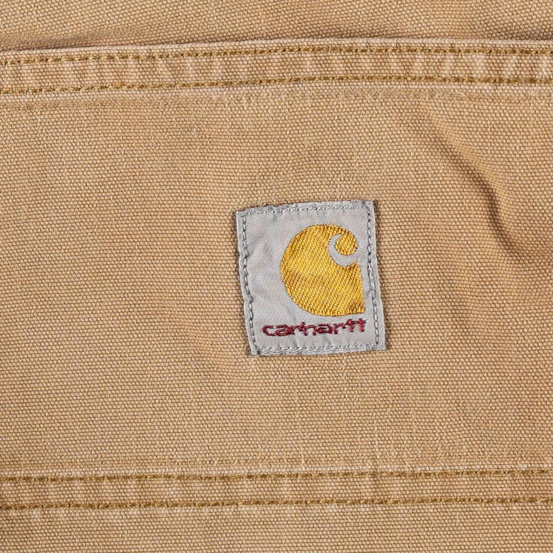 Carhartt Relaxed Fit Duck Work Shorts, Short Pants, Men's, W34 equivalent cotton Beige type Vintage Second Hand