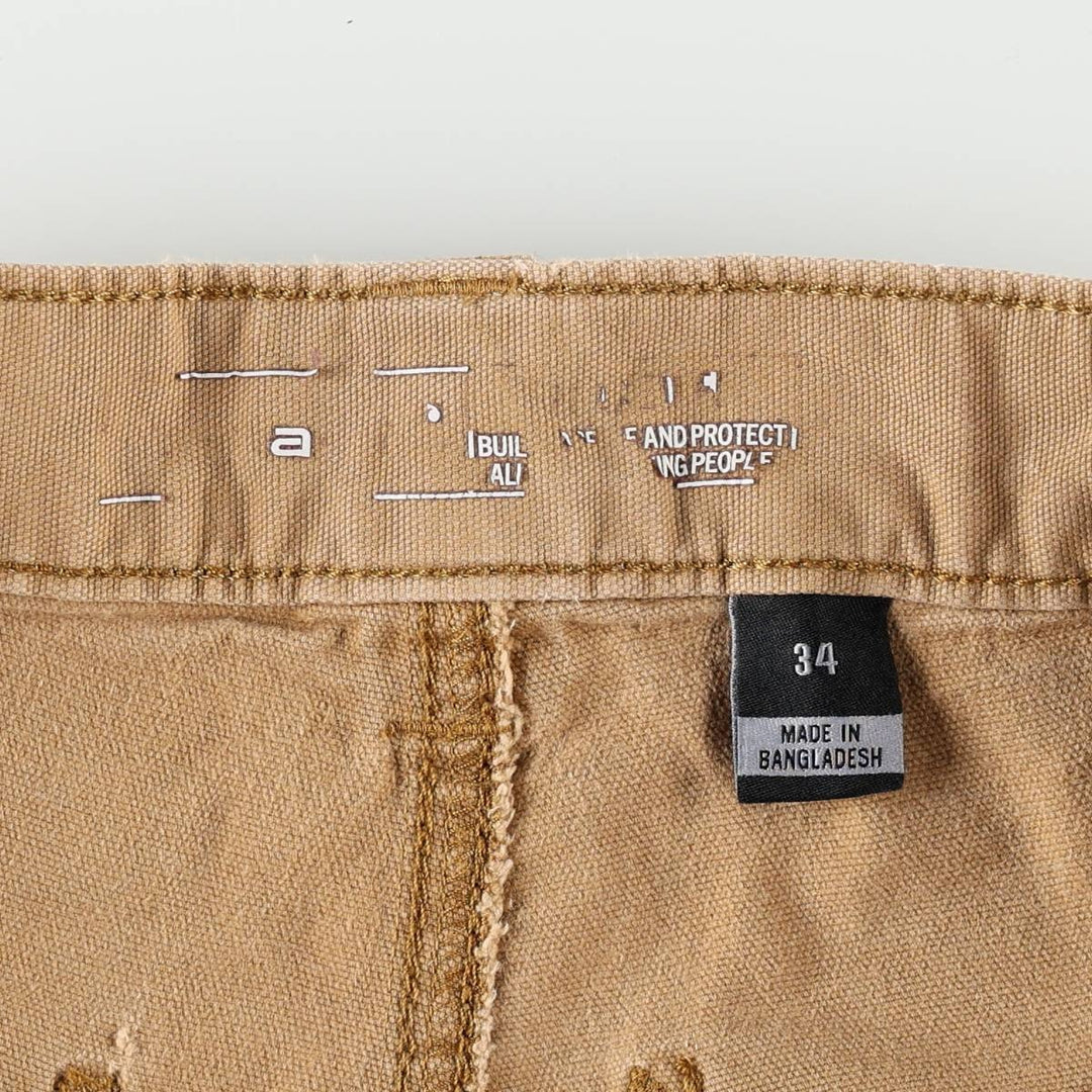 Carhartt Relaxed Fit Duck Work Shorts, Short Pants, Men's, W34 equivalent cotton Beige type Vintage Second Hand
