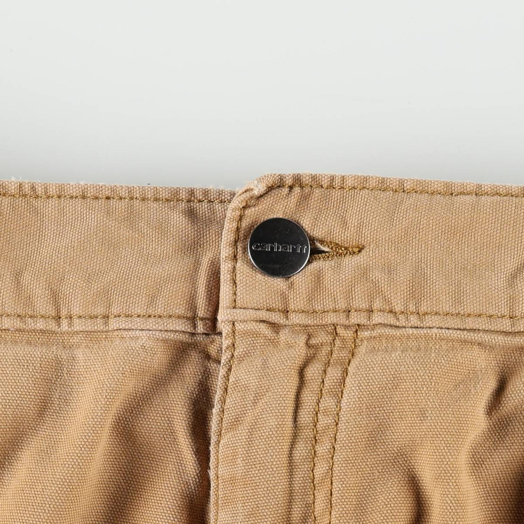 Carhartt Relaxed Fit Duck Work Shorts, Short Pants, Men's, W34 equivalent cotton Beige type Vintage Second Hand