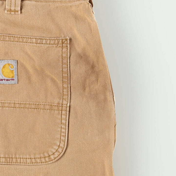 Carhartt Relaxed Fit Duck Work Shorts, Short Pants, Men's, W34 equivalent cotton Beige type Vintage Second Hand