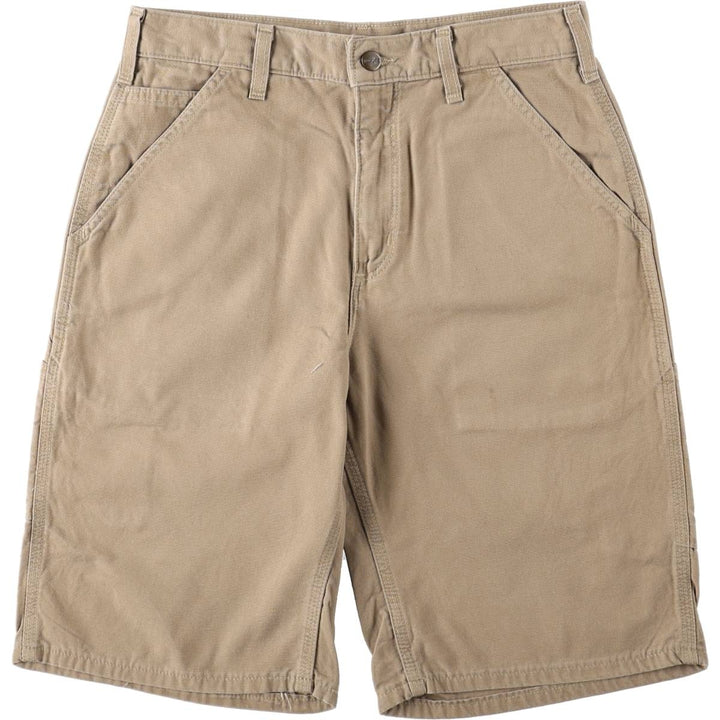 Carhartt Duck Painter Shorts, Half Pants, Men's, W31 equivalent cotton Beige type Vintage Second Hand