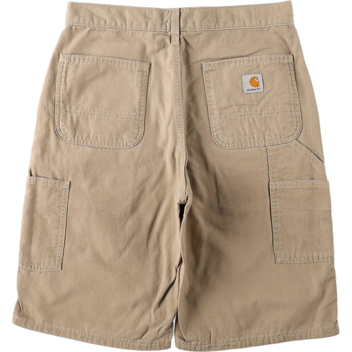 Carhartt Duck Painter Shorts, Half Pants, Men's, W31 equivalent cotton Beige type Vintage Second Hand
