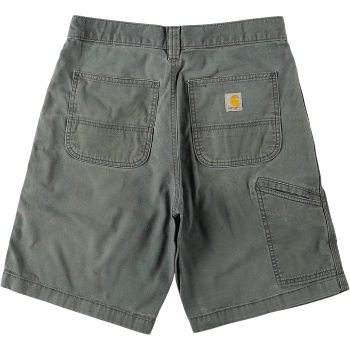 Carhartt Relaxed Fit Duck Canvas Work Shorts (Men's W30 equivalent) cotton blue type Vintage Second Hand