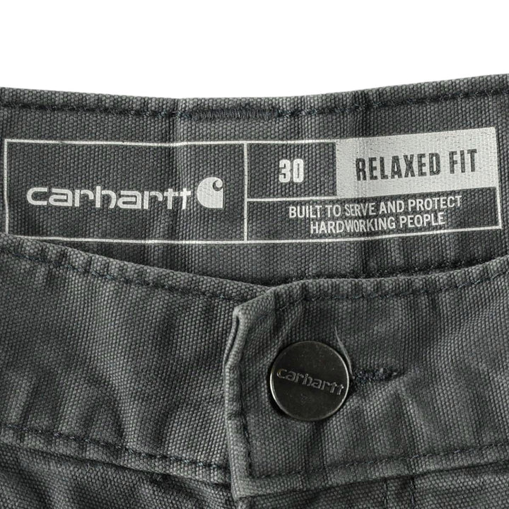 Carhartt Relaxed Fit Duck Canvas Work Shorts (Men's W30 equivalent) cotton blue type Vintage Second Hand