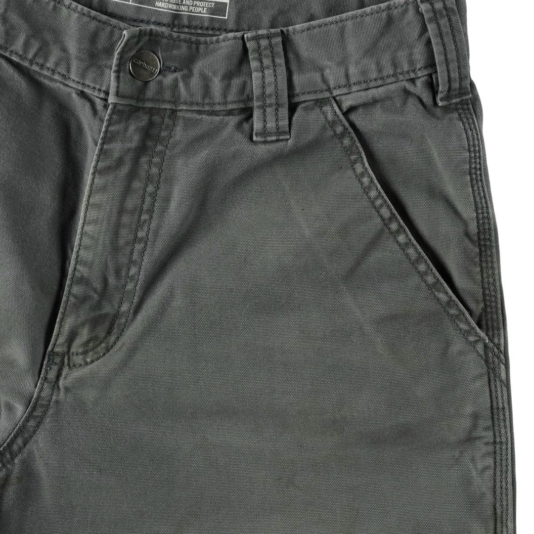Carhartt Relaxed Fit Duck Canvas Work Shorts (Men's W30 equivalent) cotton blue type Vintage Second Hand