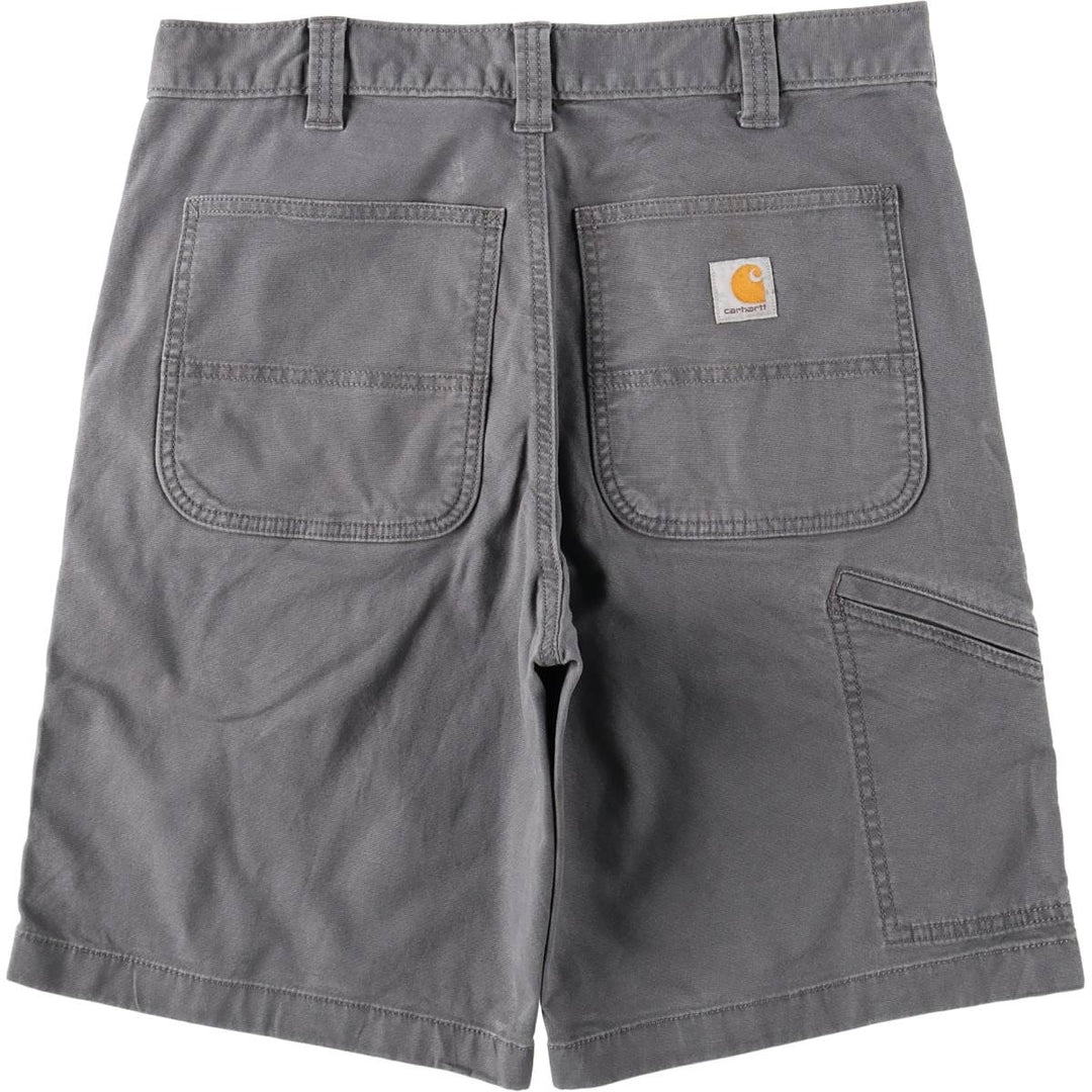 Carhartt Relaxed Fit Duck Work Shorts, Short Pants, Men's, W32 equivalent cotton Charcoal Vintage Second Hand