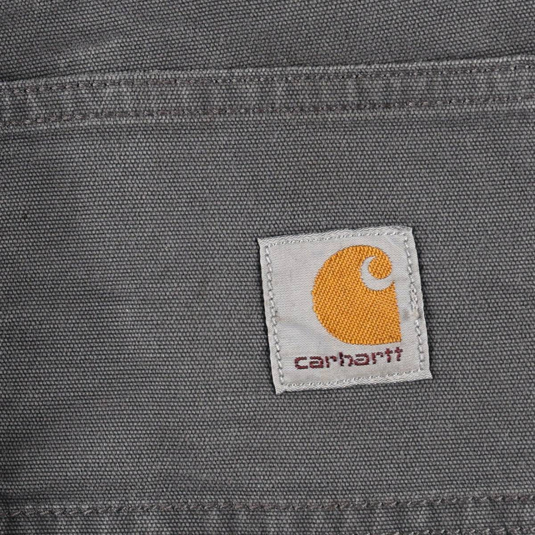 Carhartt Relaxed Fit Duck Work Shorts, Short Pants, Men's, W32 equivalent cotton Charcoal Vintage Second Hand