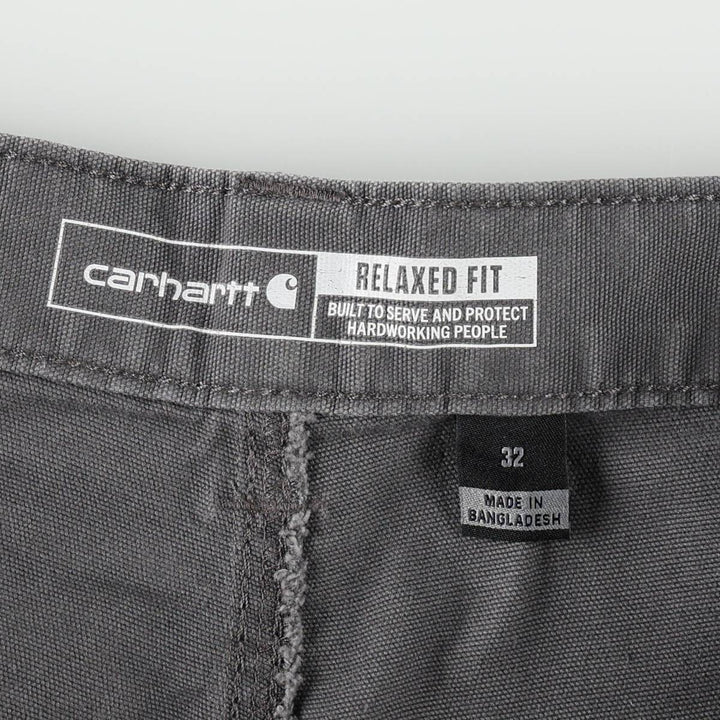 Carhartt Relaxed Fit Duck Work Shorts, Short Pants, Men's, W32 equivalent cotton Charcoal Vintage Second Hand