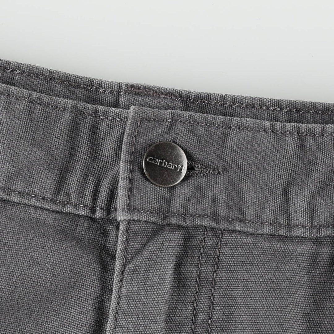 Carhartt Relaxed Fit Duck Work Shorts, Short Pants, Men's, W32 equivalent cotton Charcoal Vintage Second Hand