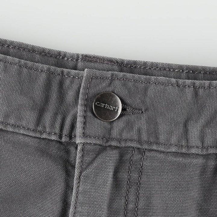 Carhartt Relaxed Fit Duck Work Shorts, Short Pants, Men's, W32 equivalent cotton Charcoal Vintage Second Hand
