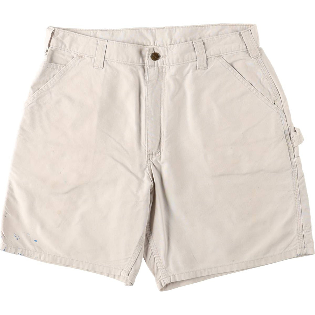 Carhartt Original Fit Duck Painter Shorts, Men's Size 35 cotton Beige type Vintage Second Hand