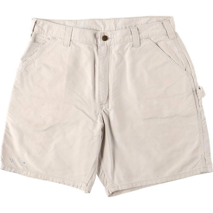 Carhartt Original Fit Duck Painter Shorts, Men's Size 35 cotton Beige type Vintage Second Hand