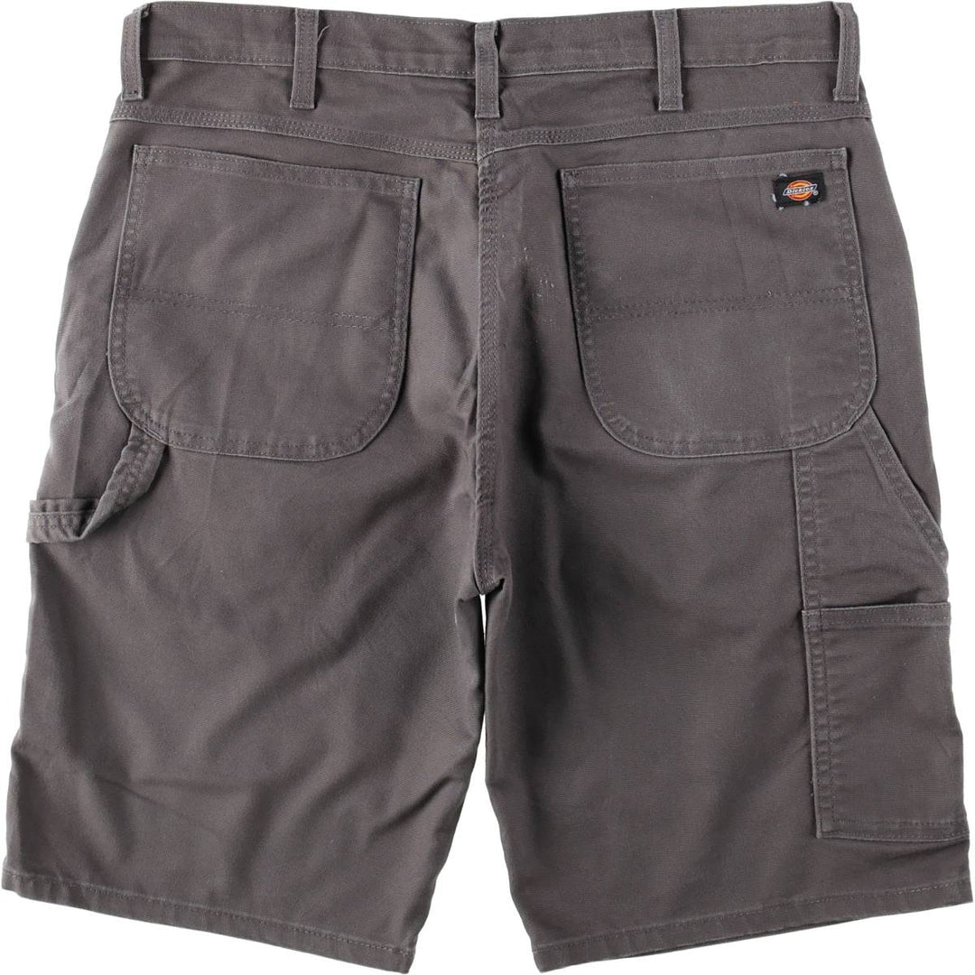 Dickies FLEX REGULAR Duck Canvas Painter Shorts (Men's W37 equivalent) cotton Charcoal Vintage Second Hand
