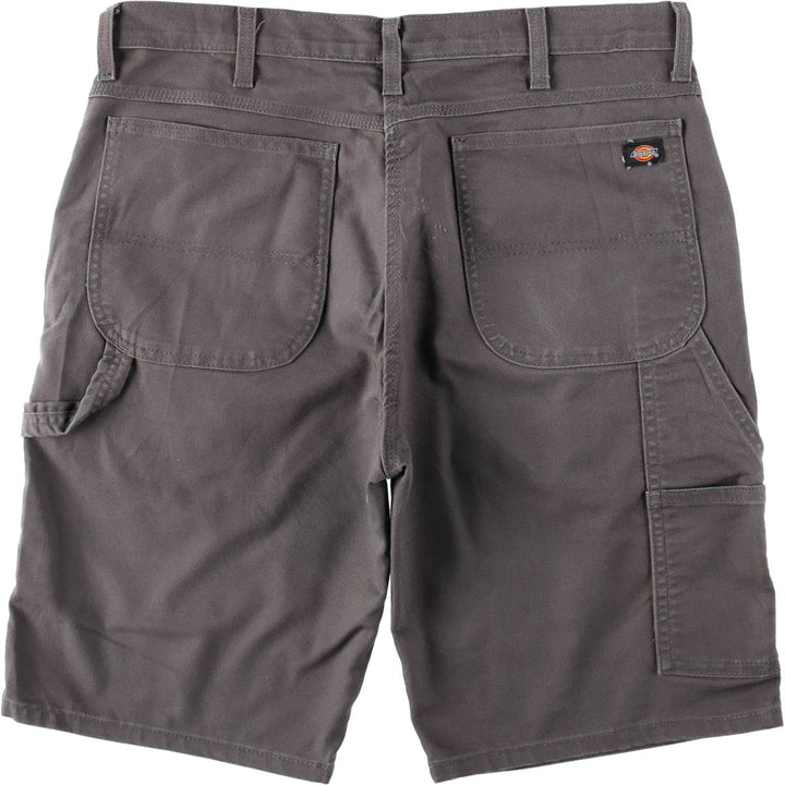 Dickies FLEX REGULAR Duck Canvas Painter Shorts (Men's W37 equivalent) cotton Charcoal Vintage Second Hand