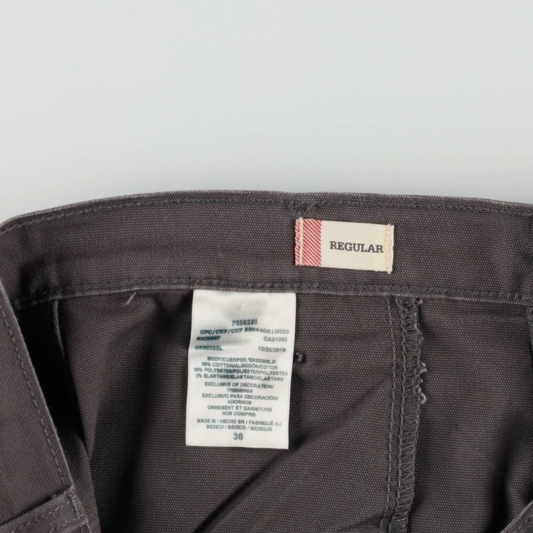 Dickies FLEX REGULAR Duck Canvas Painter Shorts (Men's W37 equivalent) cotton Charcoal Vintage Second Hand