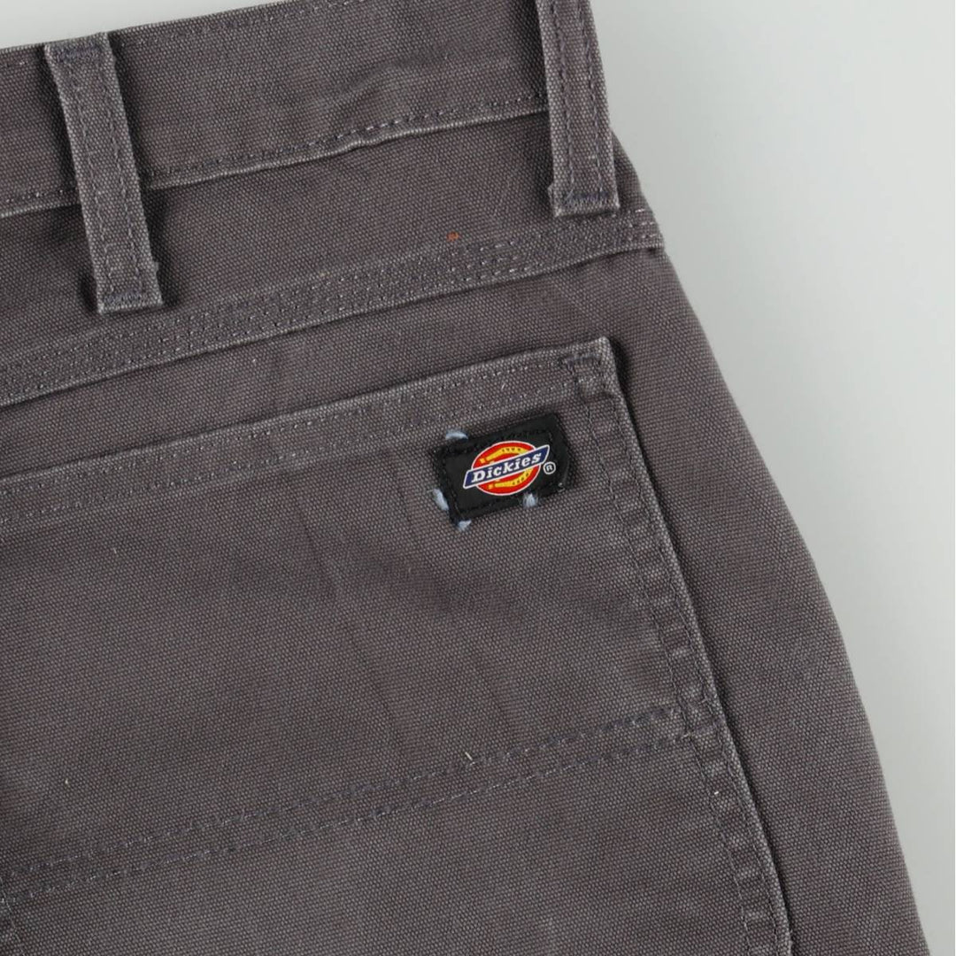 Dickies FLEX REGULAR Duck Canvas Painter Shorts (Men's W37 equivalent) cotton Charcoal Vintage Second Hand