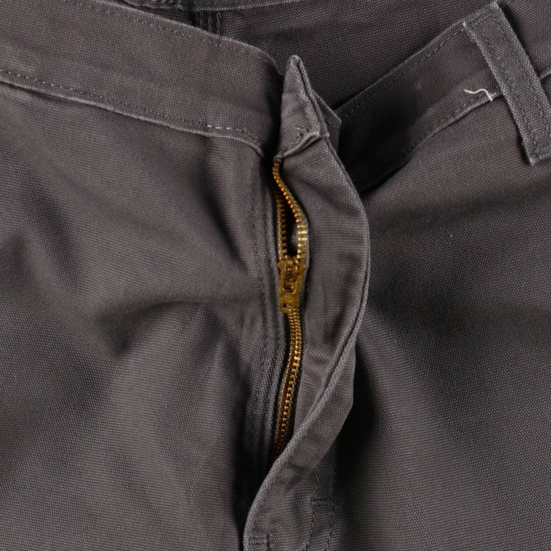 Dickies FLEX REGULAR Duck Canvas Painter Shorts (Men's W37 equivalent) cotton Charcoal Vintage Second Hand