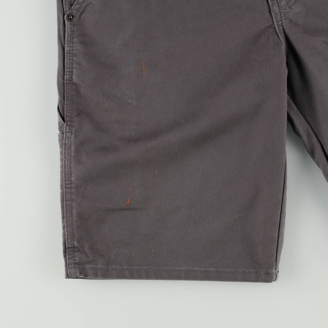 Dickies FLEX REGULAR Duck Canvas Painter Shorts (Men's W37 equivalent) cotton Charcoal Vintage Second Hand