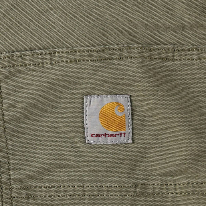 Carhartt Relaxed Fit Duck Cargo Shorts (Men's, equivalent to size W32) cotton Khaki type Vintage Second Hand