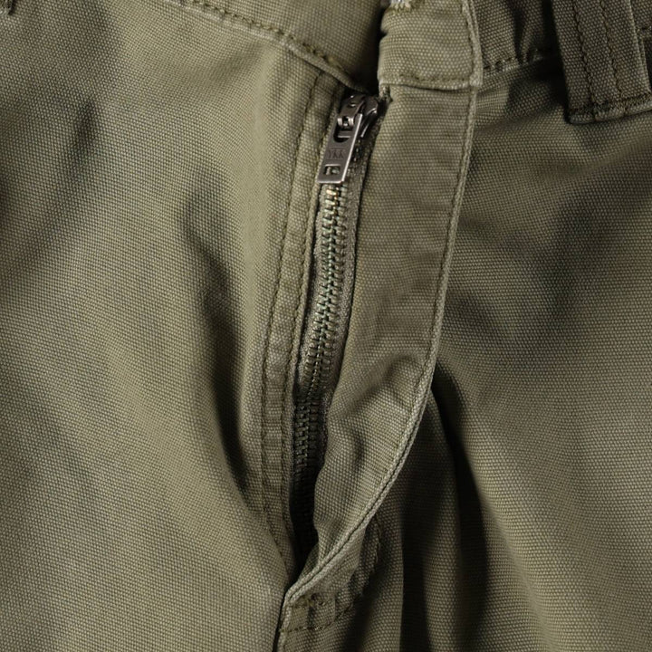 Carhartt Relaxed Fit Duck Cargo Shorts (Men's, equivalent to size W32) cotton Khaki type Vintage Second Hand