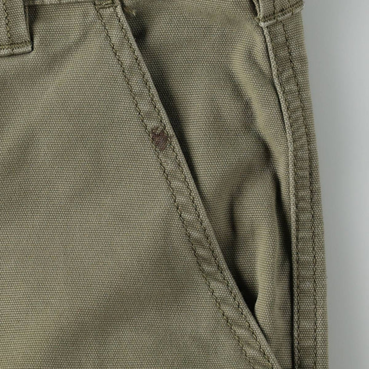 Carhartt Relaxed Fit Duck Cargo Shorts (Men's, equivalent to size W32) cotton Khaki type Vintage Second Hand