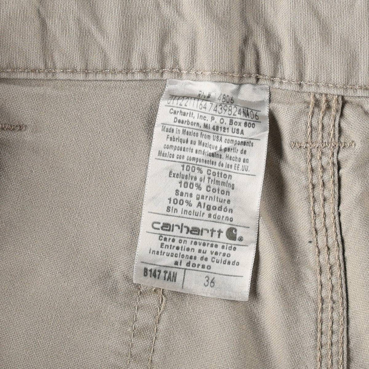 Carhartt Duck Painter Shorts, Men's, W36 equivalent cotton Beige type Vintage Second Hand