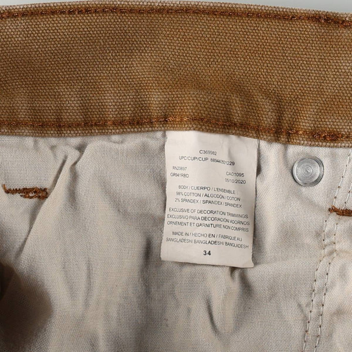 Dickies Duck Work Shorts, Men's, Size W35 cotton Camel type Vintage Second Hand