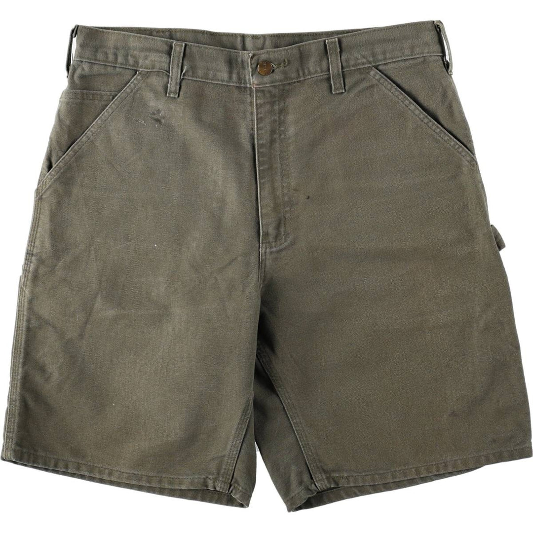 Carhartt ORIGINAL FIT Duck Painter Shorts, Shorts, Men's, W34 equivalent cotton Khaki type Vintage Second Hand