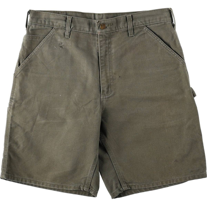 Carhartt ORIGINAL FIT Duck Painter Shorts, Shorts, Men's, W34 equivalent cotton Khaki type Vintage Second Hand