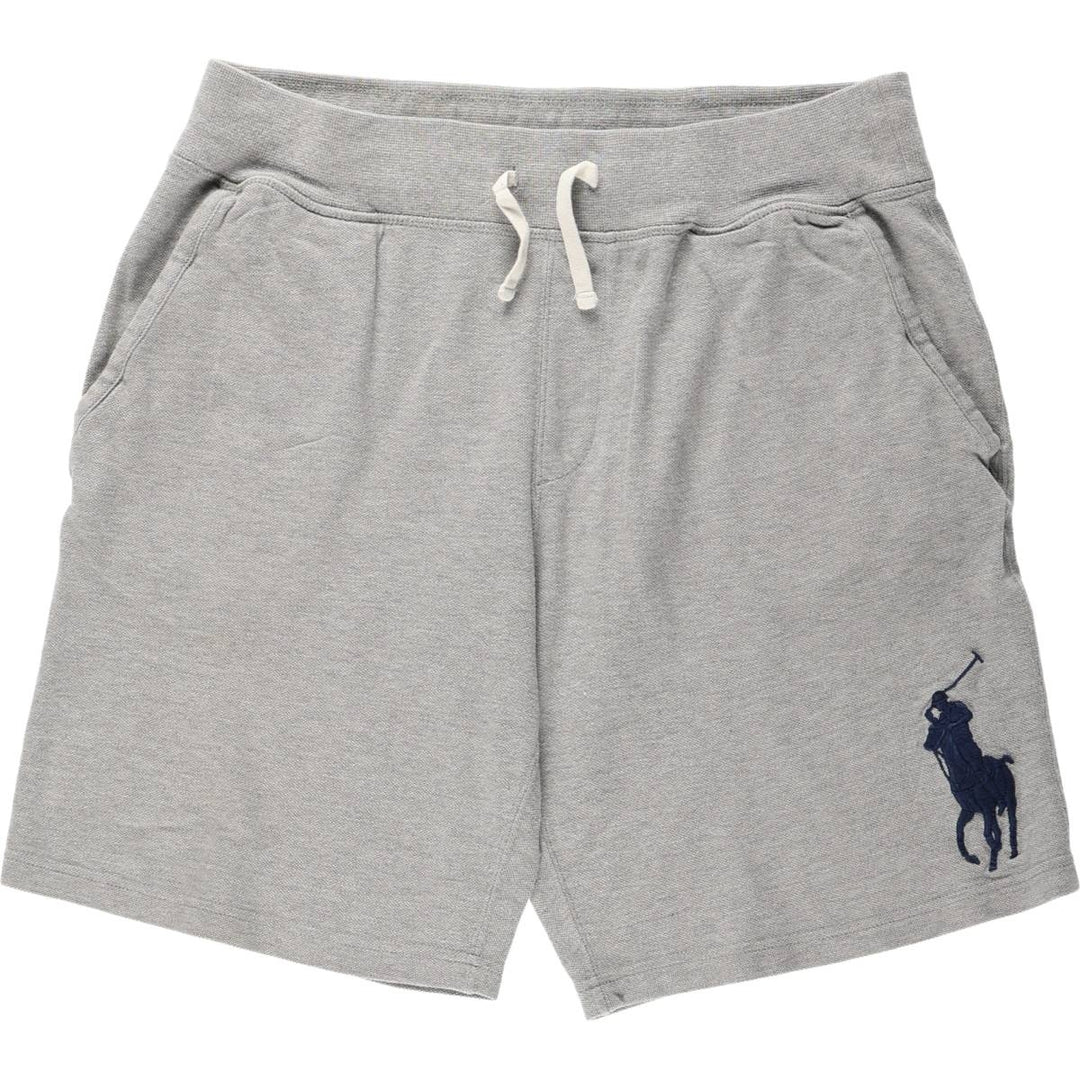 Ralph Lauren POLO RALPH LAUREN Big Pony Piqué Sweat Shorts (Men's Size M) cotton gray type Vintage Second Hand