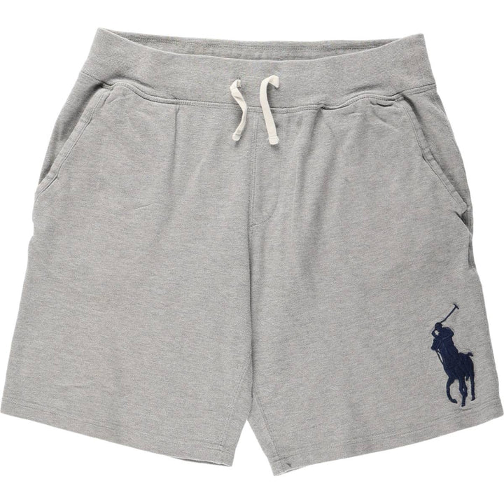 Ralph Lauren POLO RALPH LAUREN Big Pony Piqué Sweat Shorts (Men's Size M) cotton gray type Vintage Second Hand