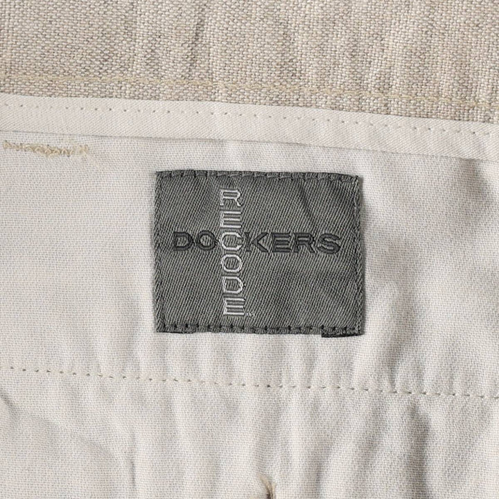 Dockers Record Two-Pleat Linen Shorts, Men's Size W33 (approx.) linen Beige type Vintage Second Hand