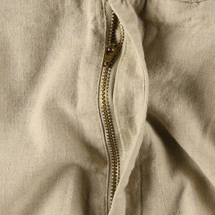 CLUB ROOM Two-Pleat Linen x Cotton Shorts, Men's Size W37 (approx.) linen Khaki type Vintage Second Hand