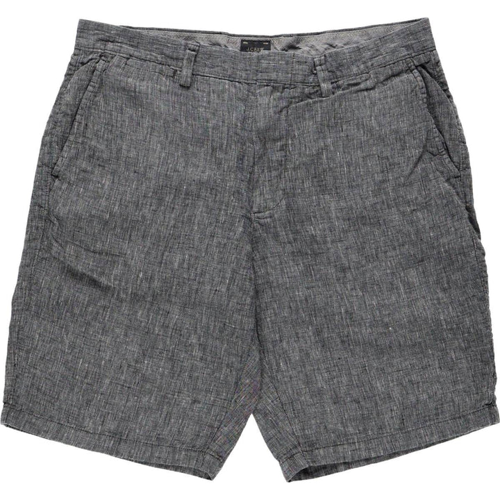 J.Crew linen shorts, men's size W36 (approx.) linen gray type Vintage Second Hand
